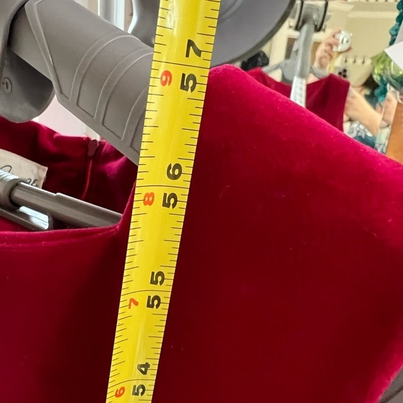 Eddy George Vintage Red Velvet Sheath Dress - Picture 5 of 16
